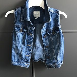 Button down Denim vest